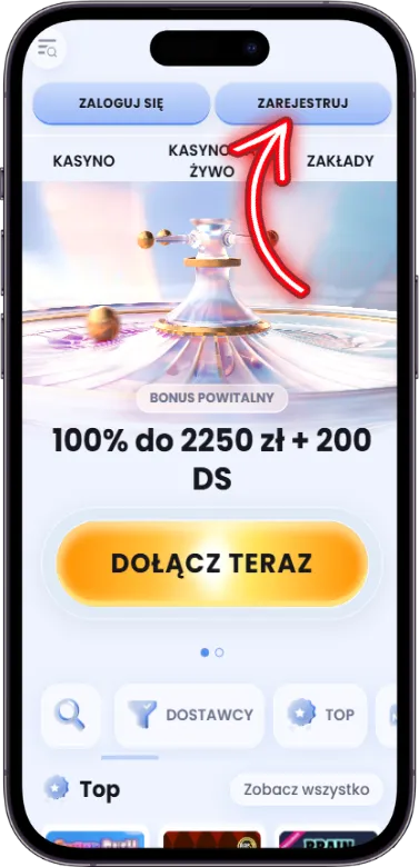 Strona główna wybranego kasyna online
